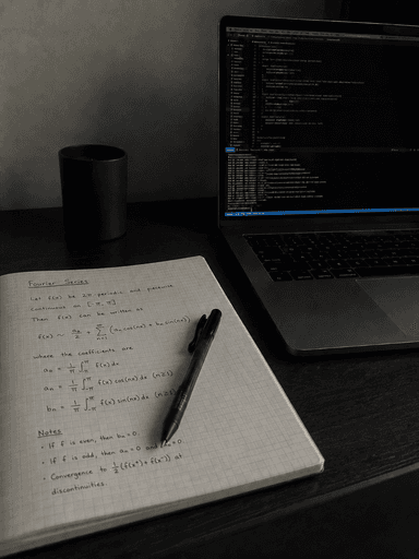 Minimal computer science and mathematics illustration